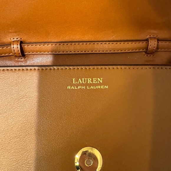 Ralph Lauren Tan Leather Wallet/Clutch Bag w/Detachable Strap - Picture 6 of 12